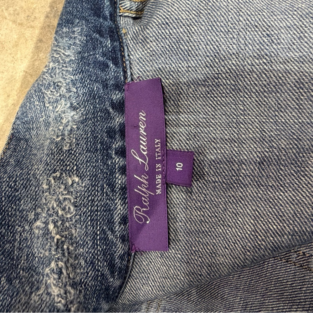 Ralph Lauren Blue Button-Front Maxi Denim Dress - Picture 12 of 16